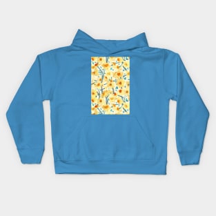 Yellow Jonquils Kids Hoodie